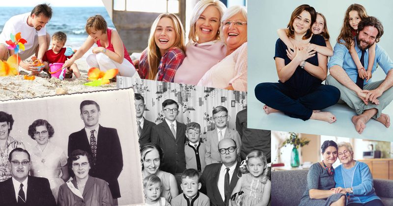 Collage di famiglie — le costellazioni familiari attraverso le generazioni