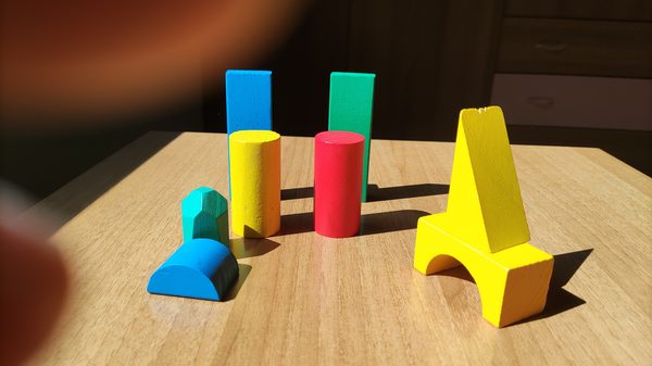 Blocchi colorati utilizzati nelle sessioni di Costellazioni